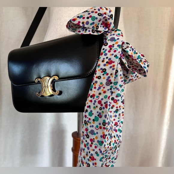 Vintage hand made silk polkadot scarf/twilly multiple purpose piece! - Picture 3 of 8